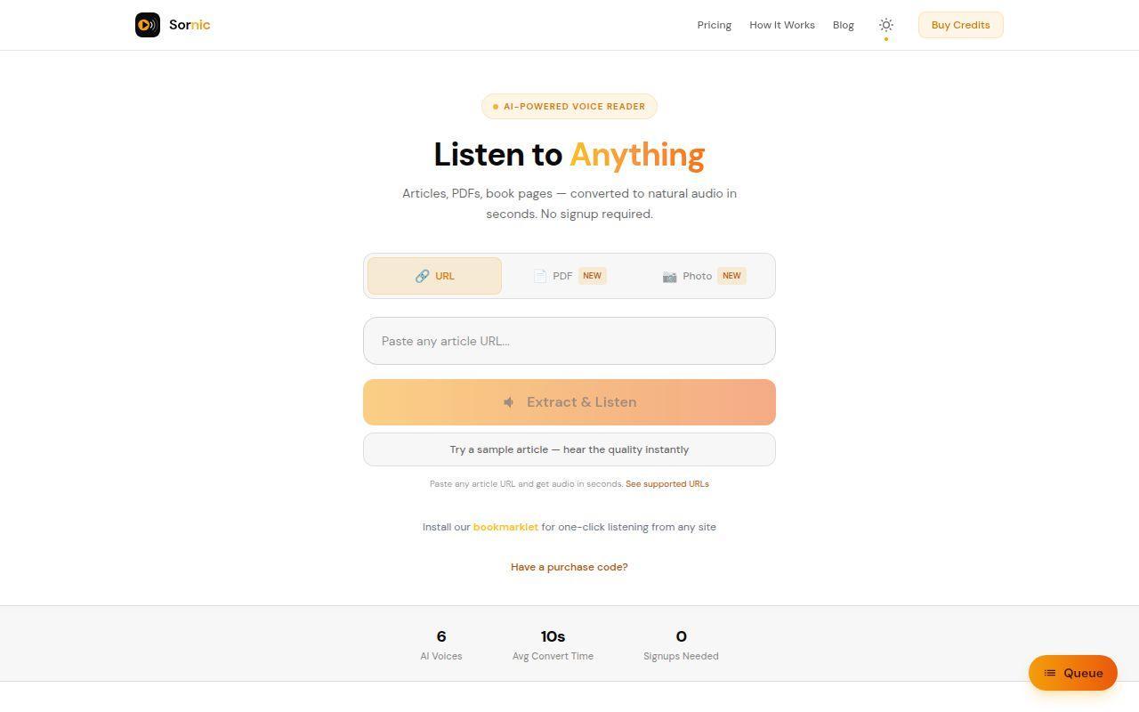 Sornic screenshot